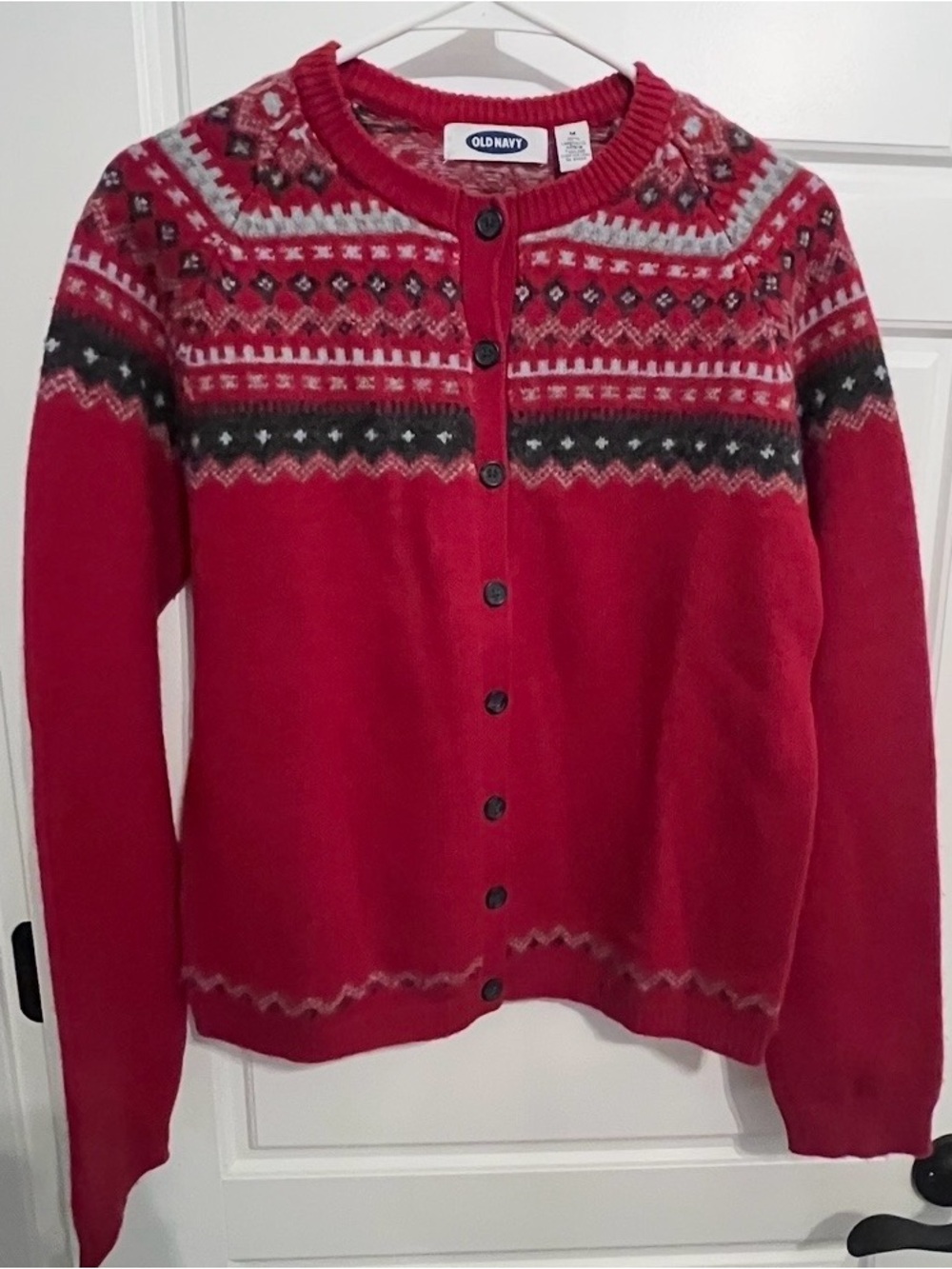 Old Navy: Women’s 100% Lambs Wool Button Front Sweater Size Medium